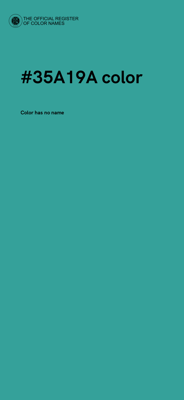 #35A19A color image