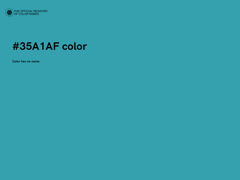 #35A1AF color image