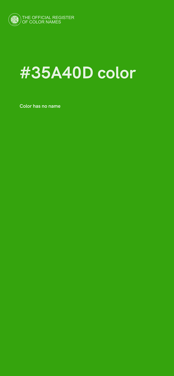 #35A40D color image