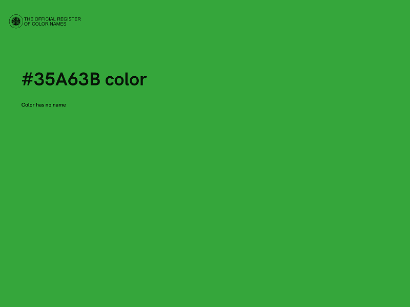 #35A63B color image