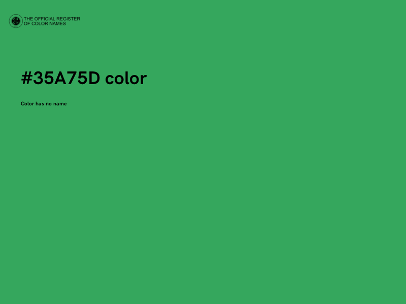 #35A75D color image
