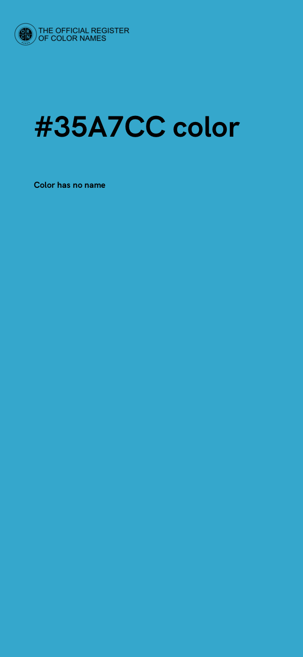 #35A7CC color image