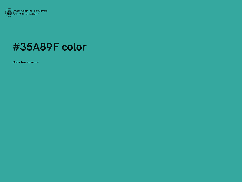 #35A89F color image