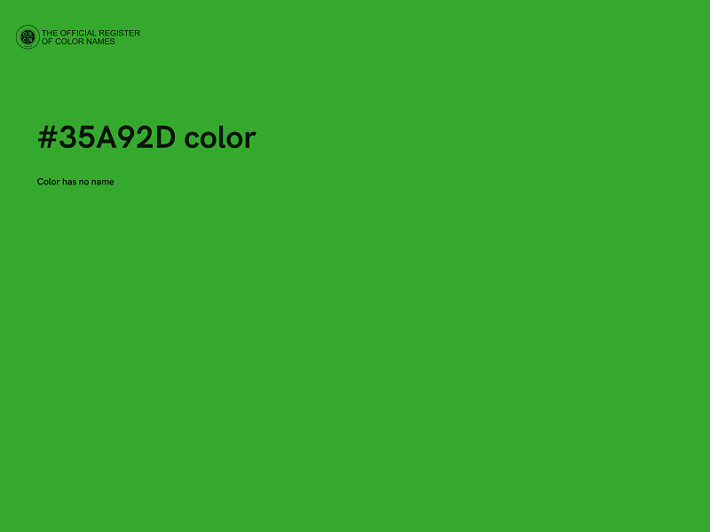 #35A92D color image