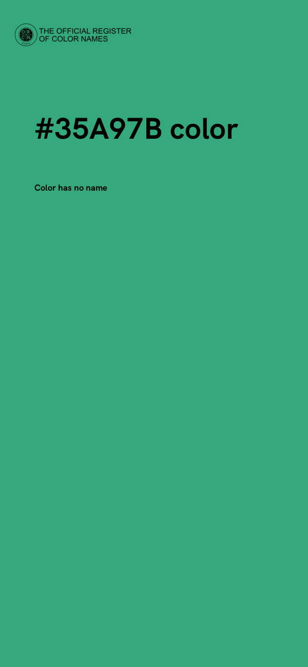 #35A97B color image