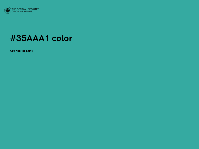 #35AAA1 color image