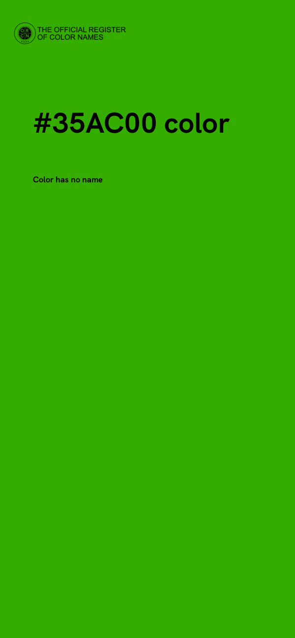 #35AC00 color image