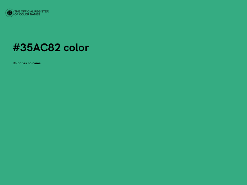 #35AC82 color image