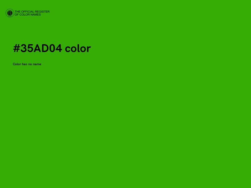#35AD04 color image