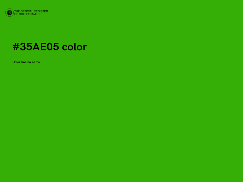 #35AE05 color image