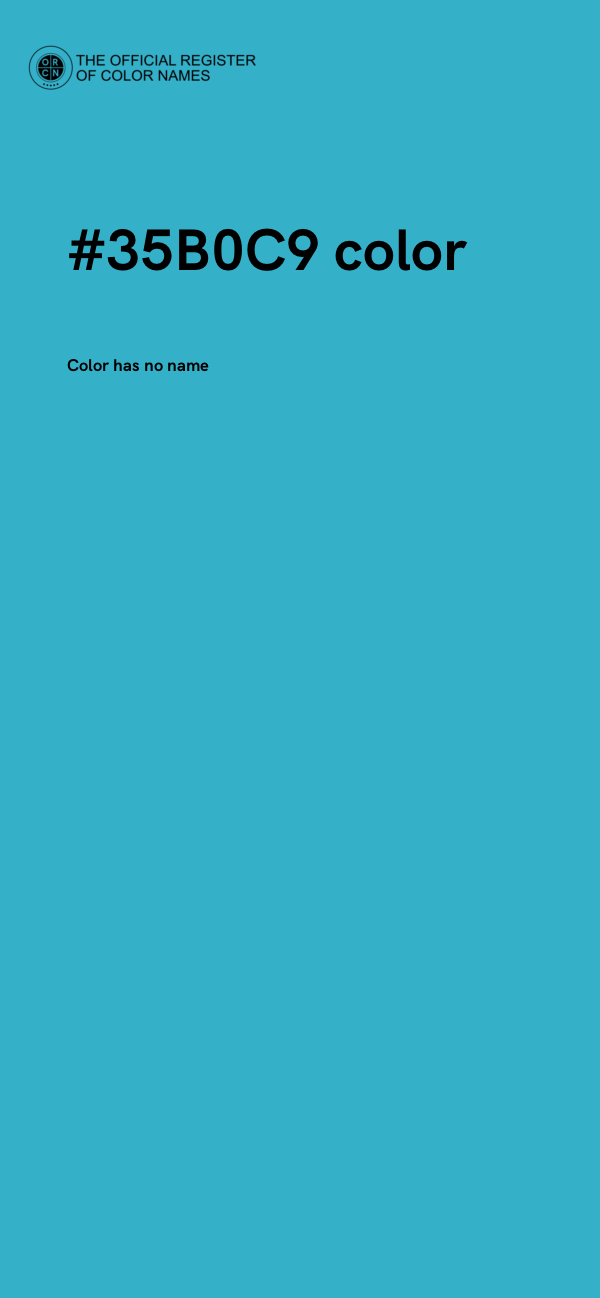 #35B0C9 color image