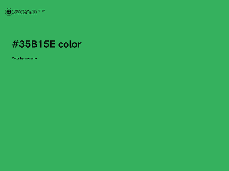 #35B15E color image