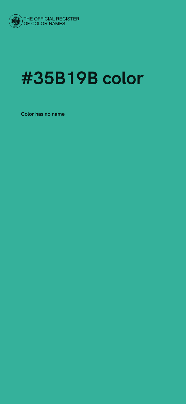 #35B19B color image