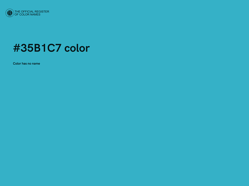 #35B1C7 color image