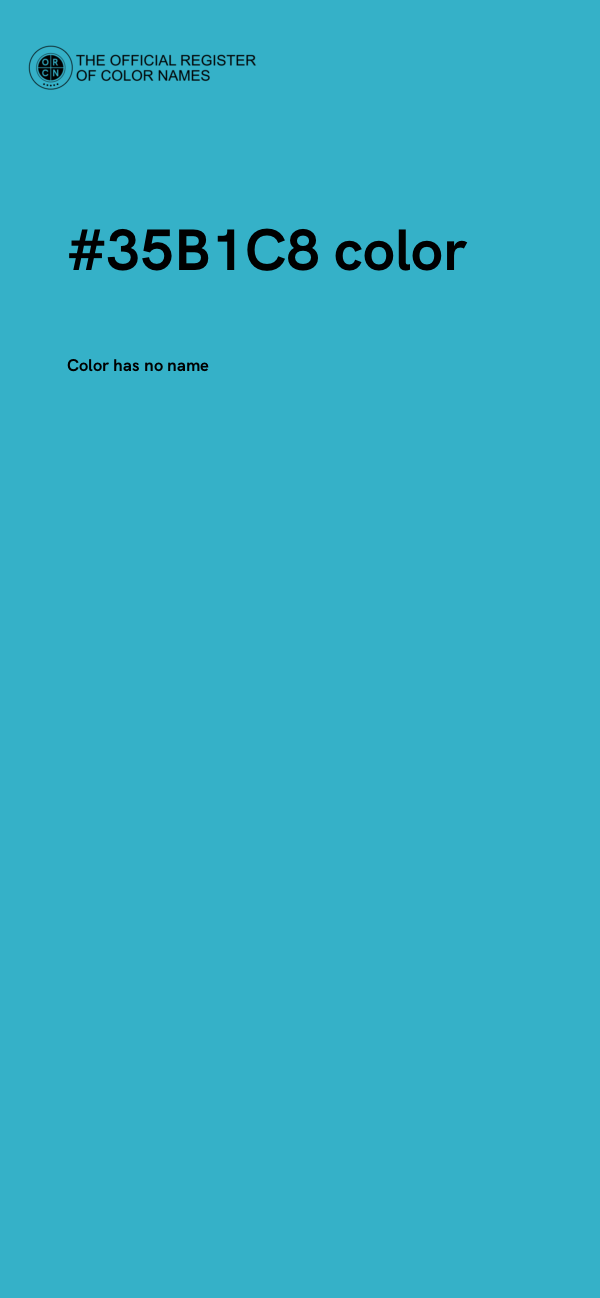 #35B1C8 color image