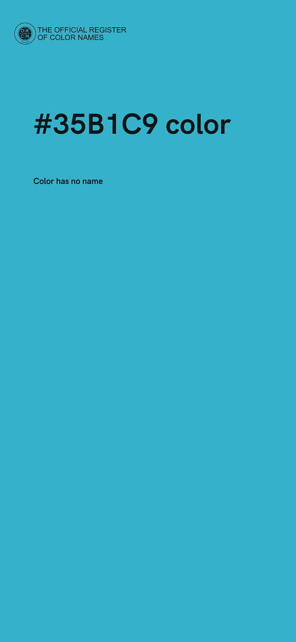 #35B1C9 color image