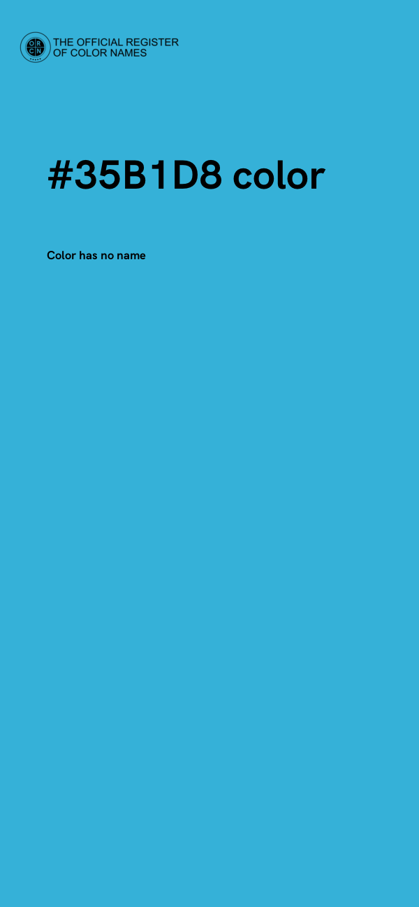 #35B1D8 color image