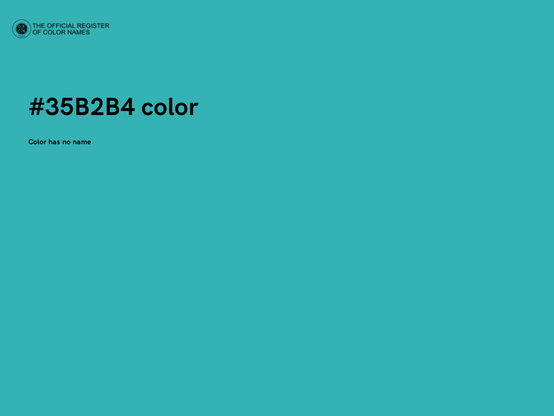 #35B2B4 color image