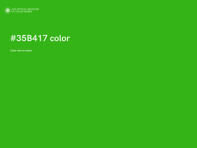 #35B417 color image