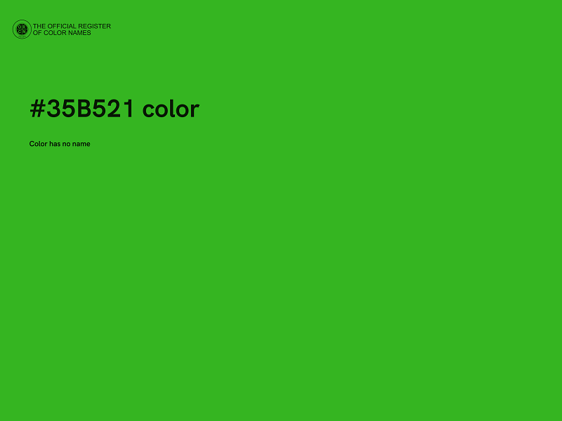 #35B521 color image