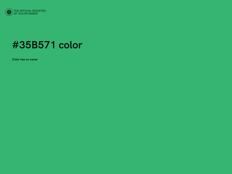 #35B571 color image