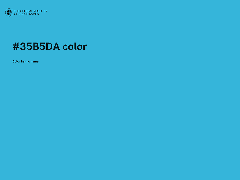 #35B5DA color image