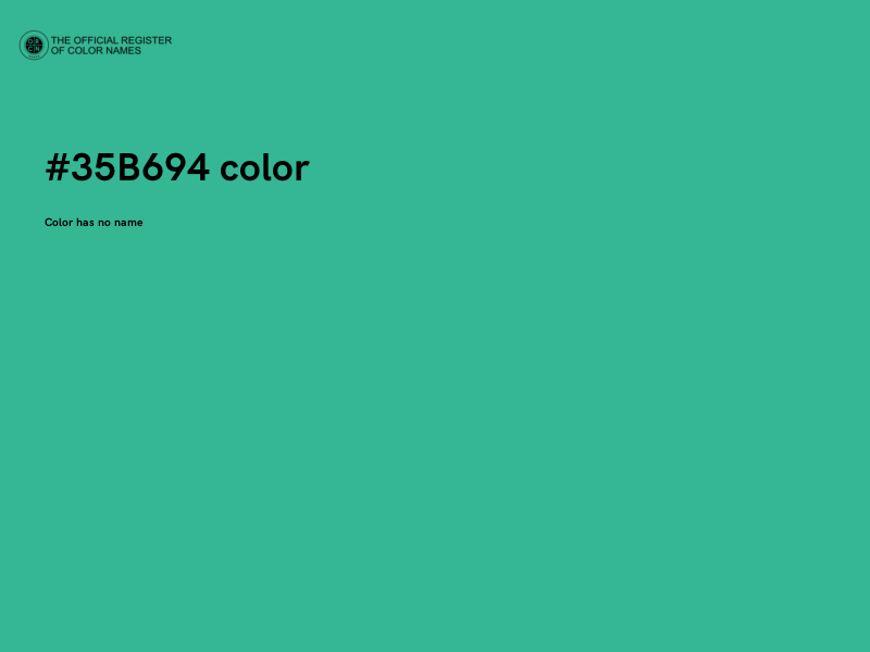 #35B694 color image