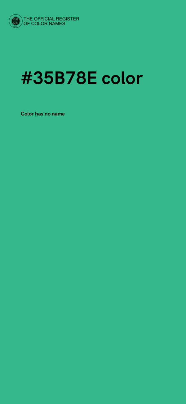 #35B78E color image