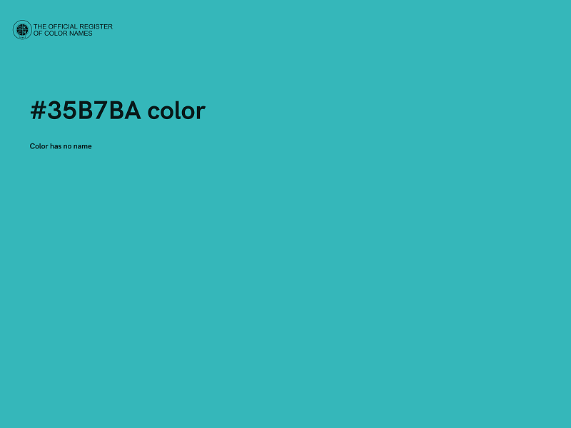 #35B7BA color image