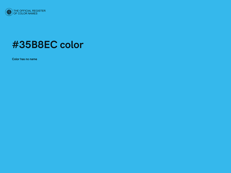 #35B8EC color image