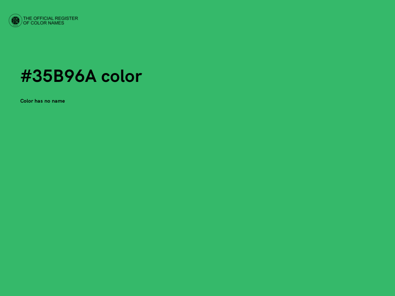 #35B96A color image
