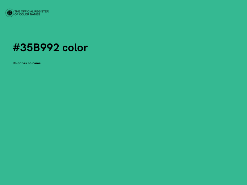 #35B992 color image