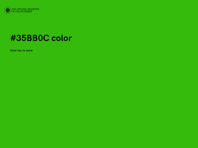 #35BB0C color image