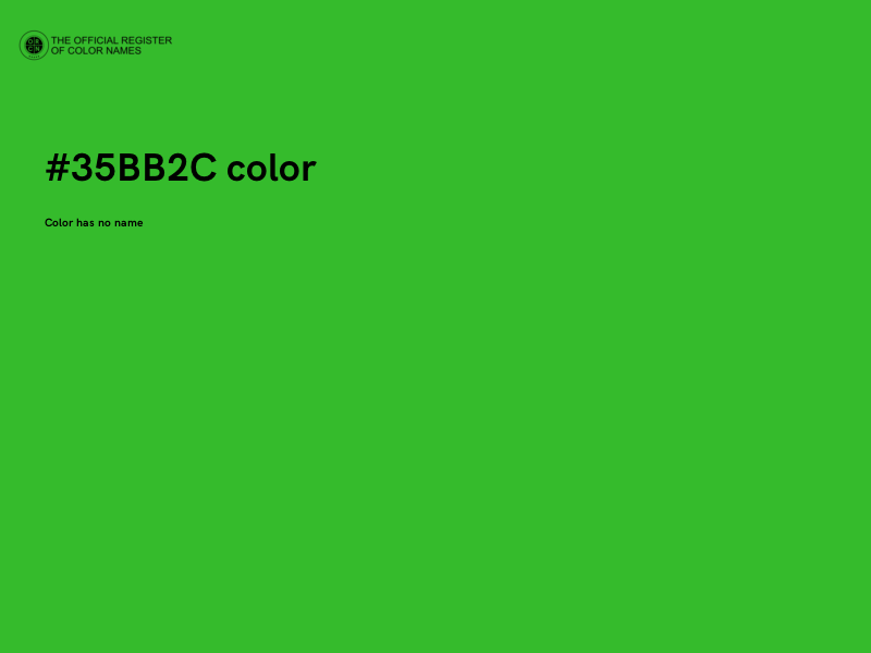 #35BB2C color image