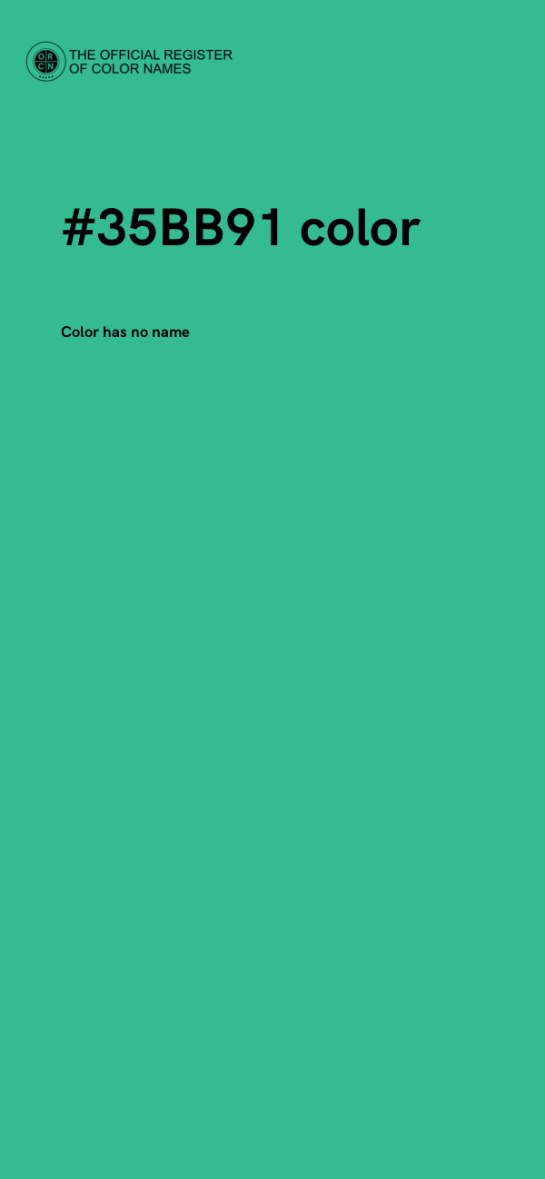 #35BB91 color image