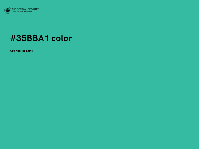 #35BBA1 color image