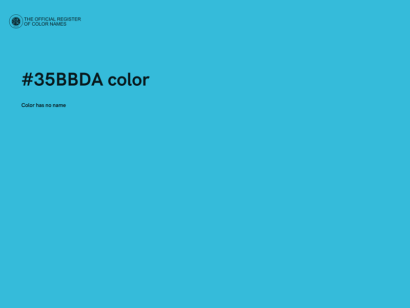 #35BBDA color image