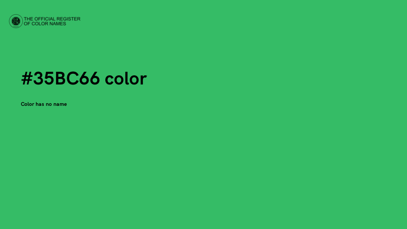 #35BC66 color image