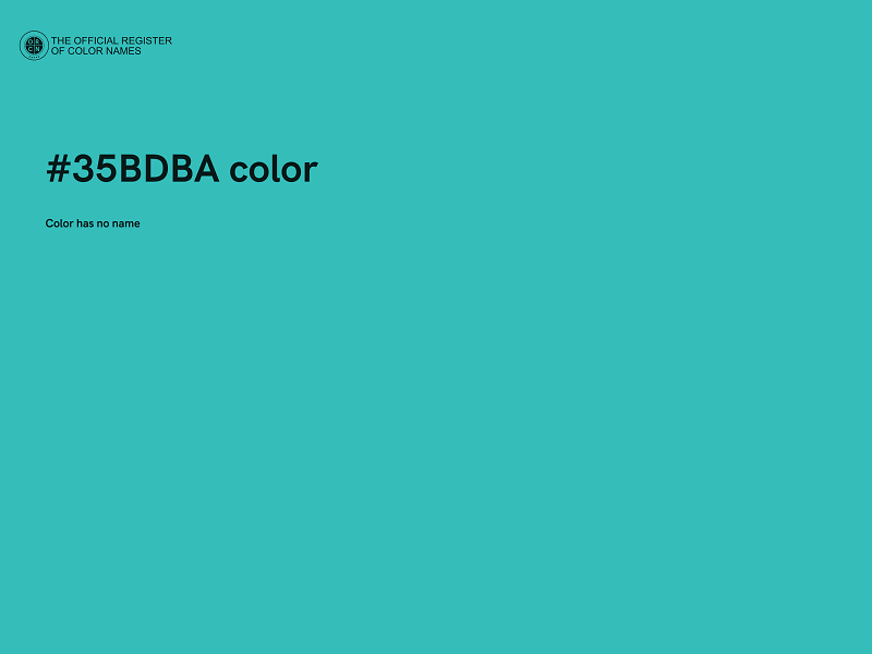#35BDBA color image