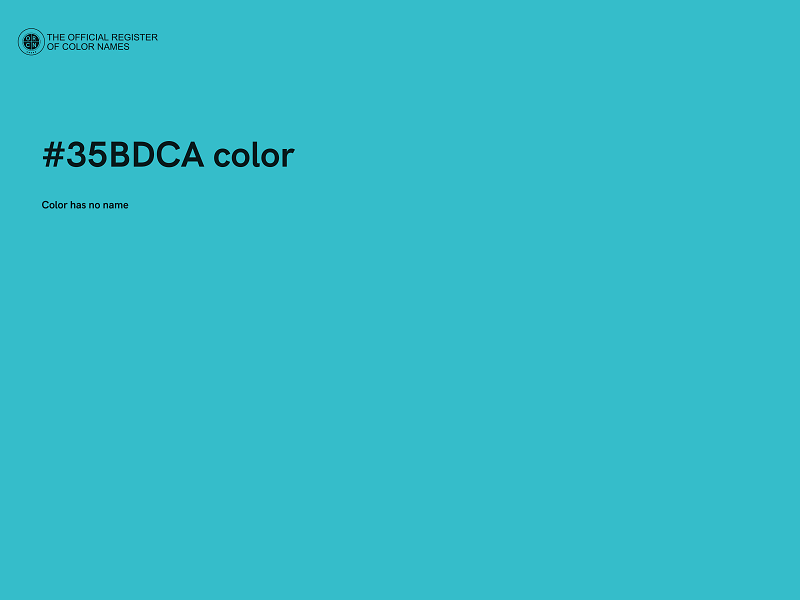 #35BDCA color image