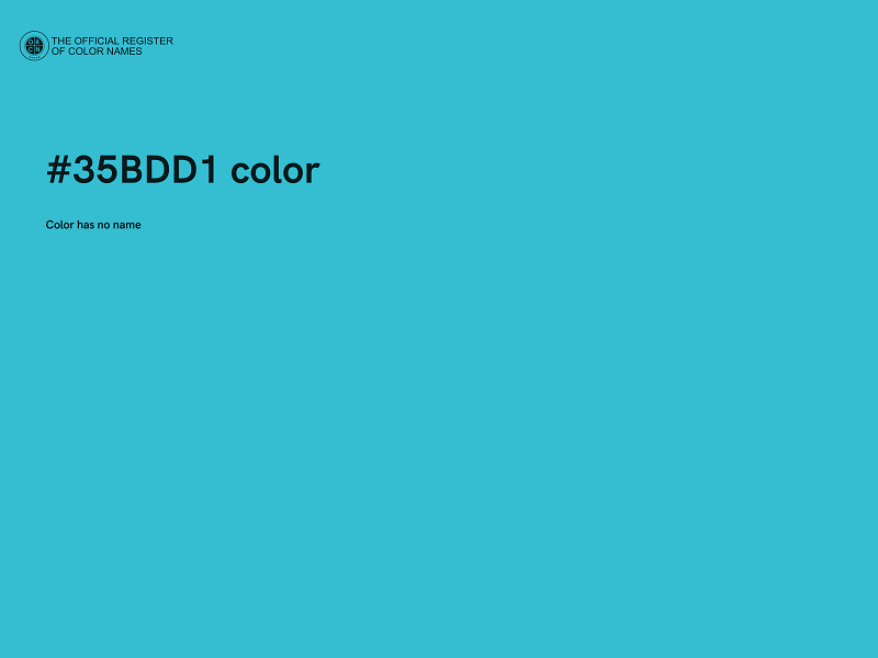 #35BDD1 color image