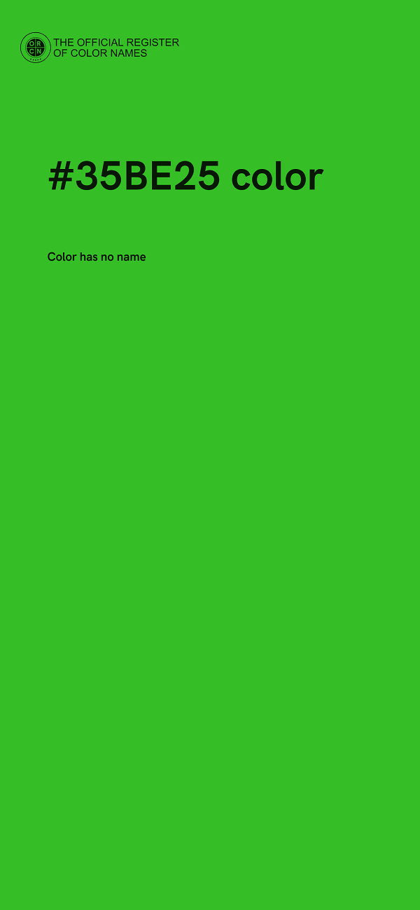 #35BE25 color image