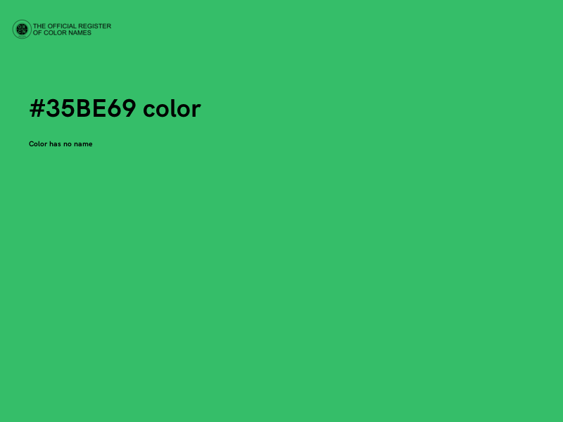 #35BE69 color image