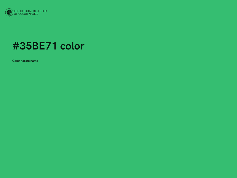 #35BE71 color image