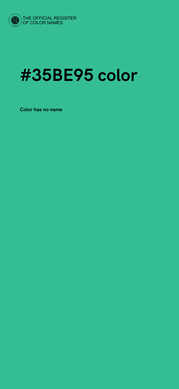 #35BE95 color image