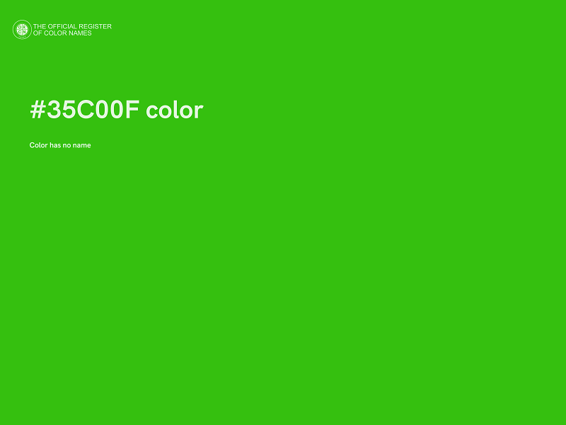 #35C00F color image