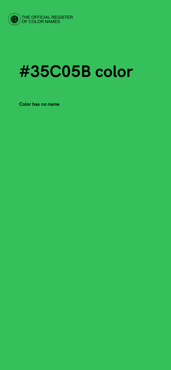 #35C05B color image