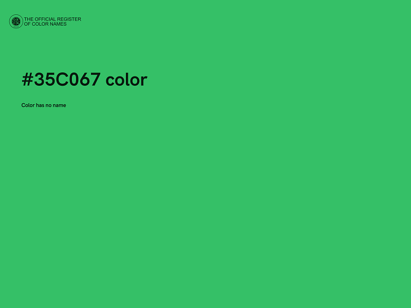 #35C067 color image
