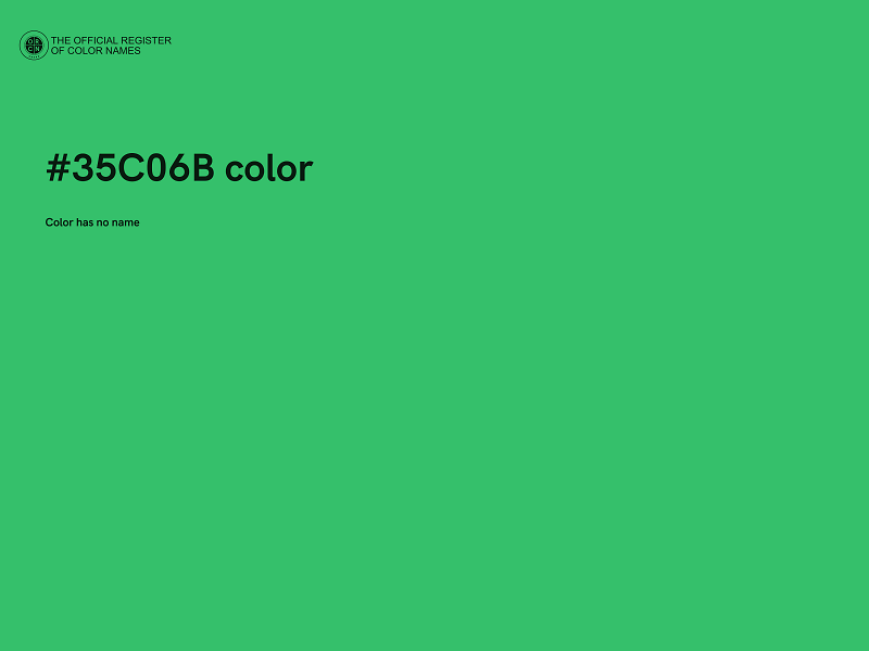 #35C06B color image