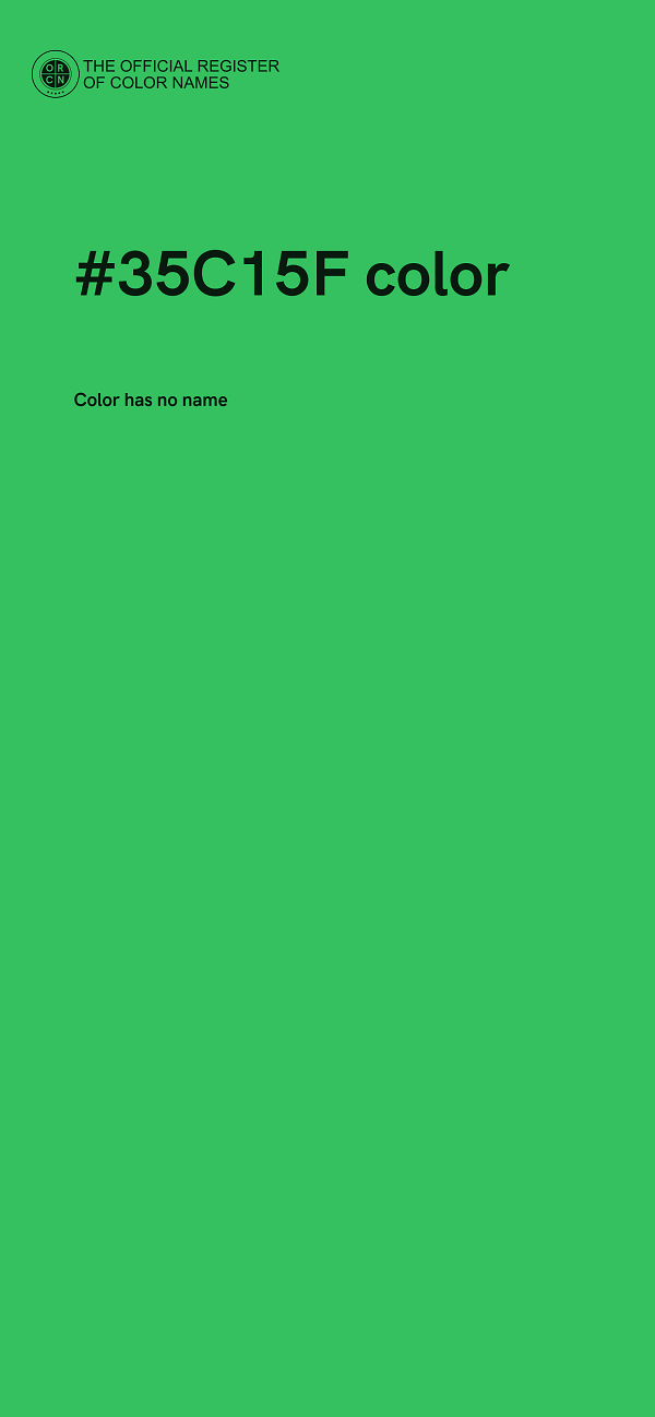 #35C15F color image